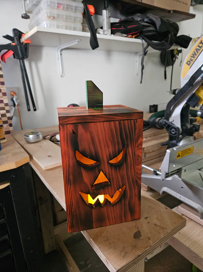 Cedar Plank Jack O Lanterns