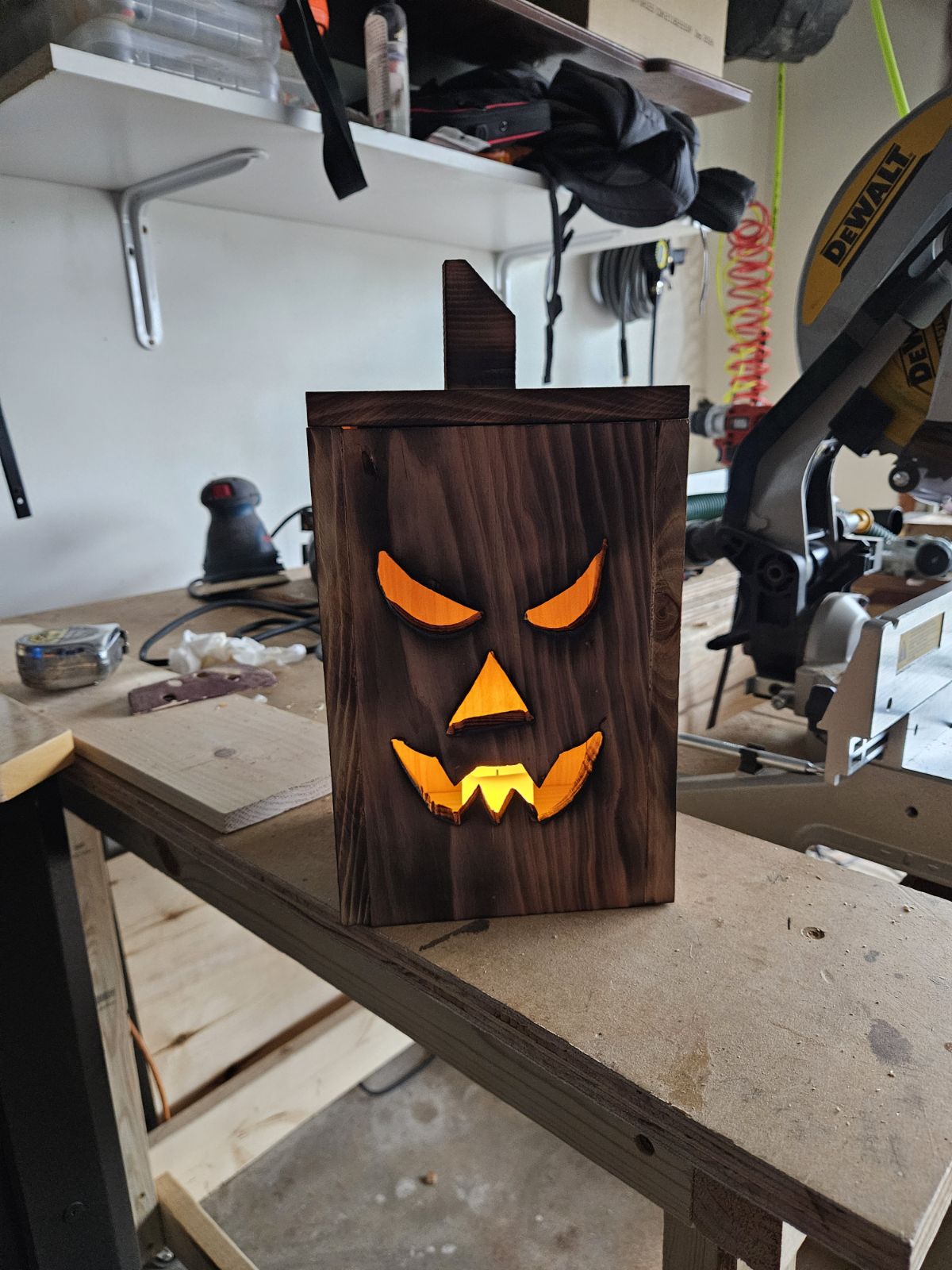 Cedar Plank Jack O Lanterns